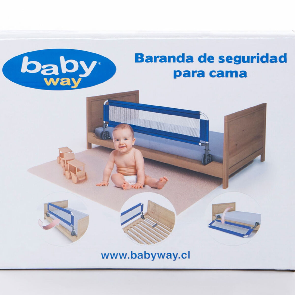 Injusticia nombre resultado Baranda de Seguridad Baby Way Para Cama Rosado | laPolar.cl