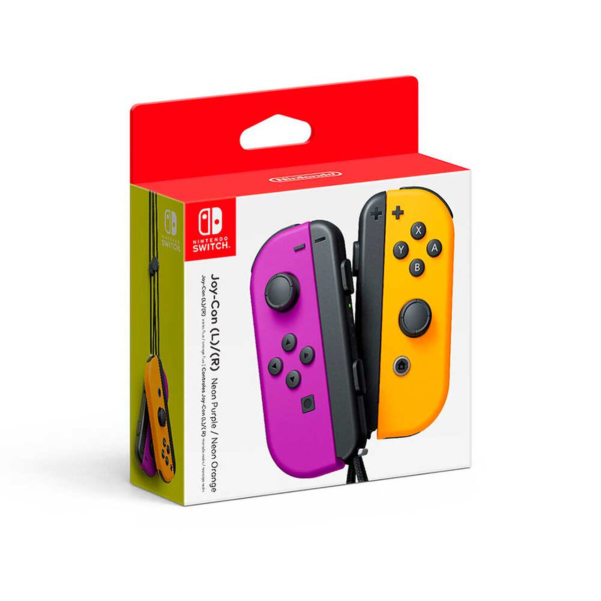 Control Inalámbrico Nintendo Switch Joy-Con Morado Naranjo