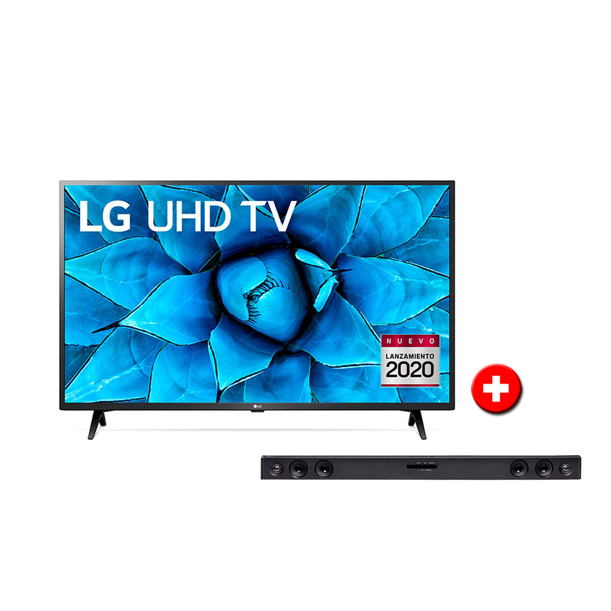 LED 55" LG 55UN7300PSC Smart TV 4K UHD 2020 + Soundbar LG SK1D