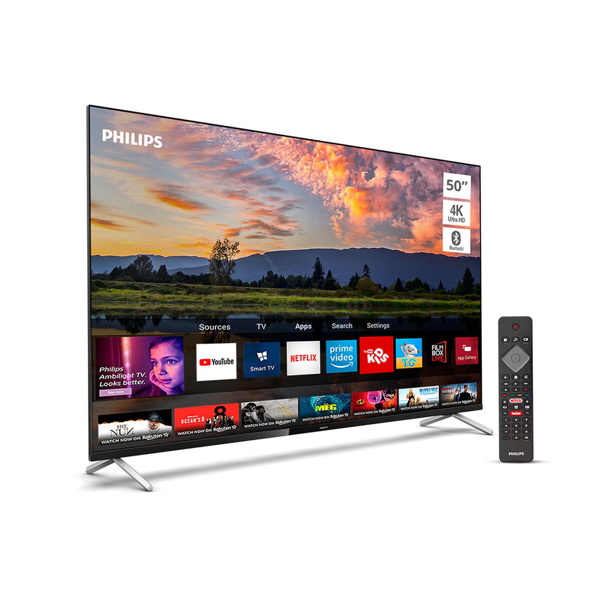 LED 50" Philips 50PUD7625 Smart TV 4K UHD