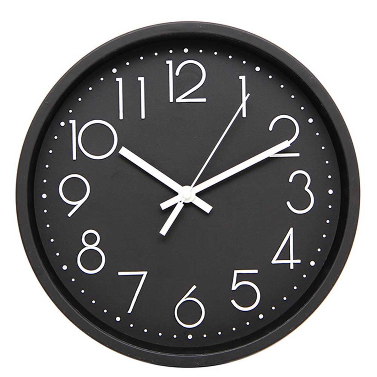 Reloj de Pared Plástico Vgo Circular 30 cm Negro
