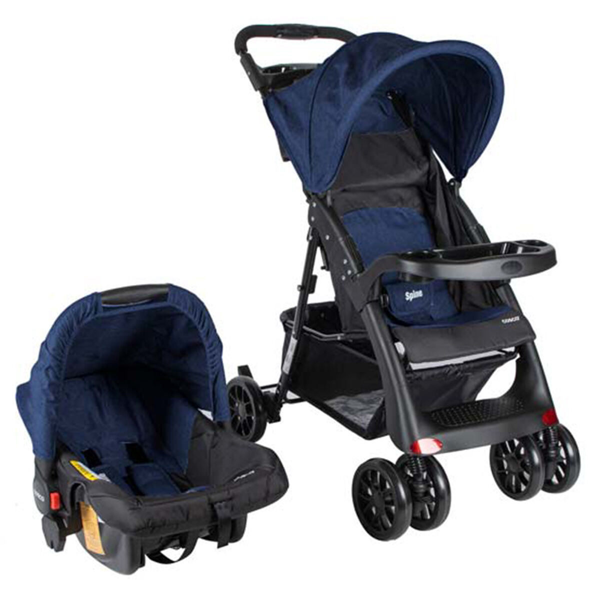 Coche Travel System Spine Azul