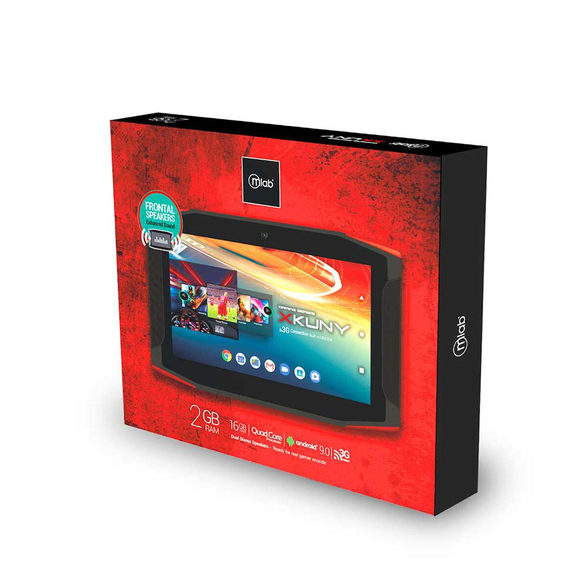 Tablet Gamer Mlab 8715 Quad Core 2GB 16GB 7" Negro