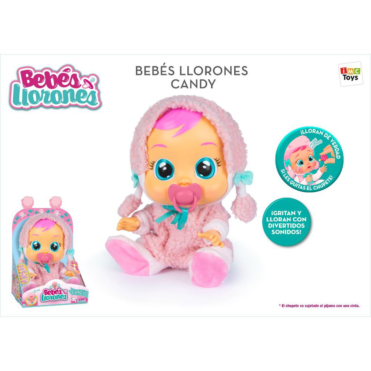 Muñeca Bebés Llorenes Candy Cry Babies