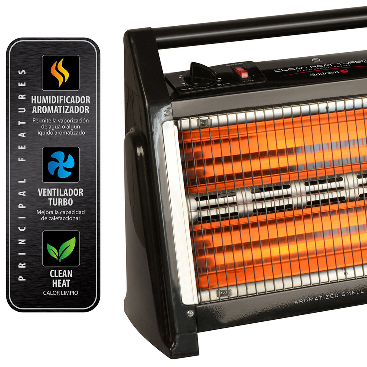 Calefactor Sindelen Cuarzo EEH-13000 1600W