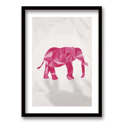 Cuadro Decorativo Retela Elephant Pink 70 x 50 cm