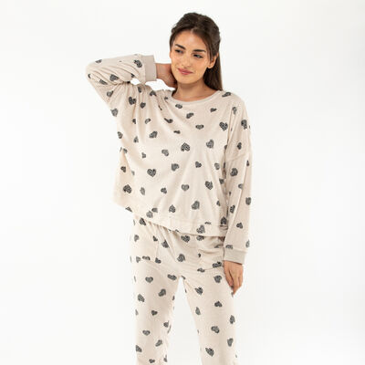 Pijama 2 Piezas Corazones Mujer Icono
