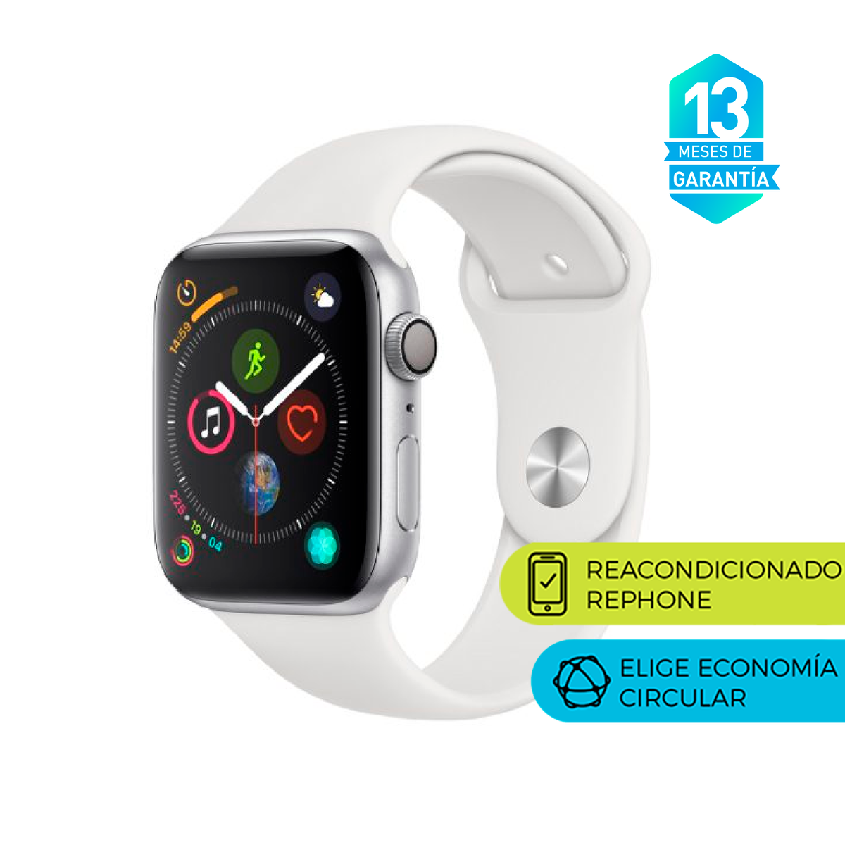 Smartwatch Apple iWatch Serie 4 44 mm Plata Reacondicionado