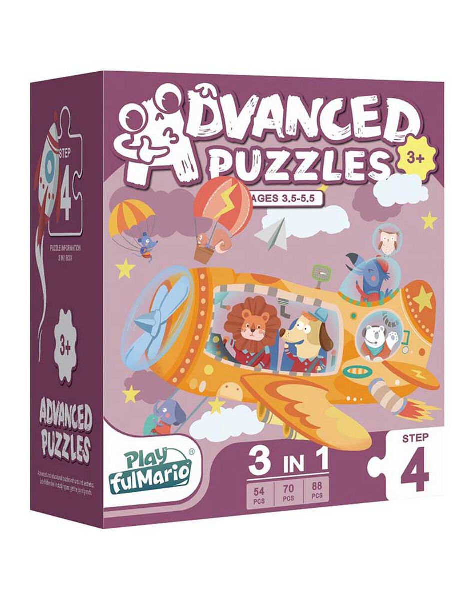 Puzzles Preescolar Deluxe 3 en 1 Nobel Gift