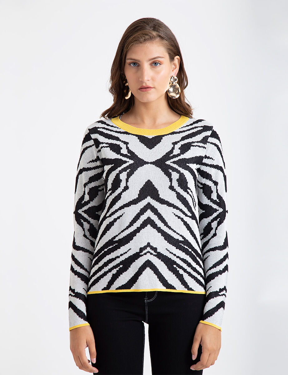 Tejido Sweater  Fiorucci Zebra