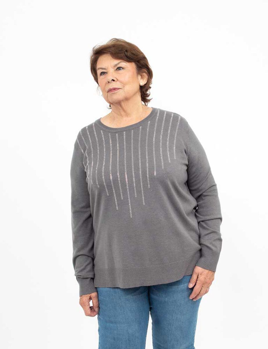 Sweater Con Apliques Mujer Extralindas
