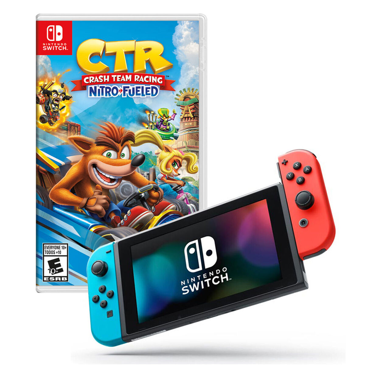 Nintendo Switch + Juego Crash Team Racing