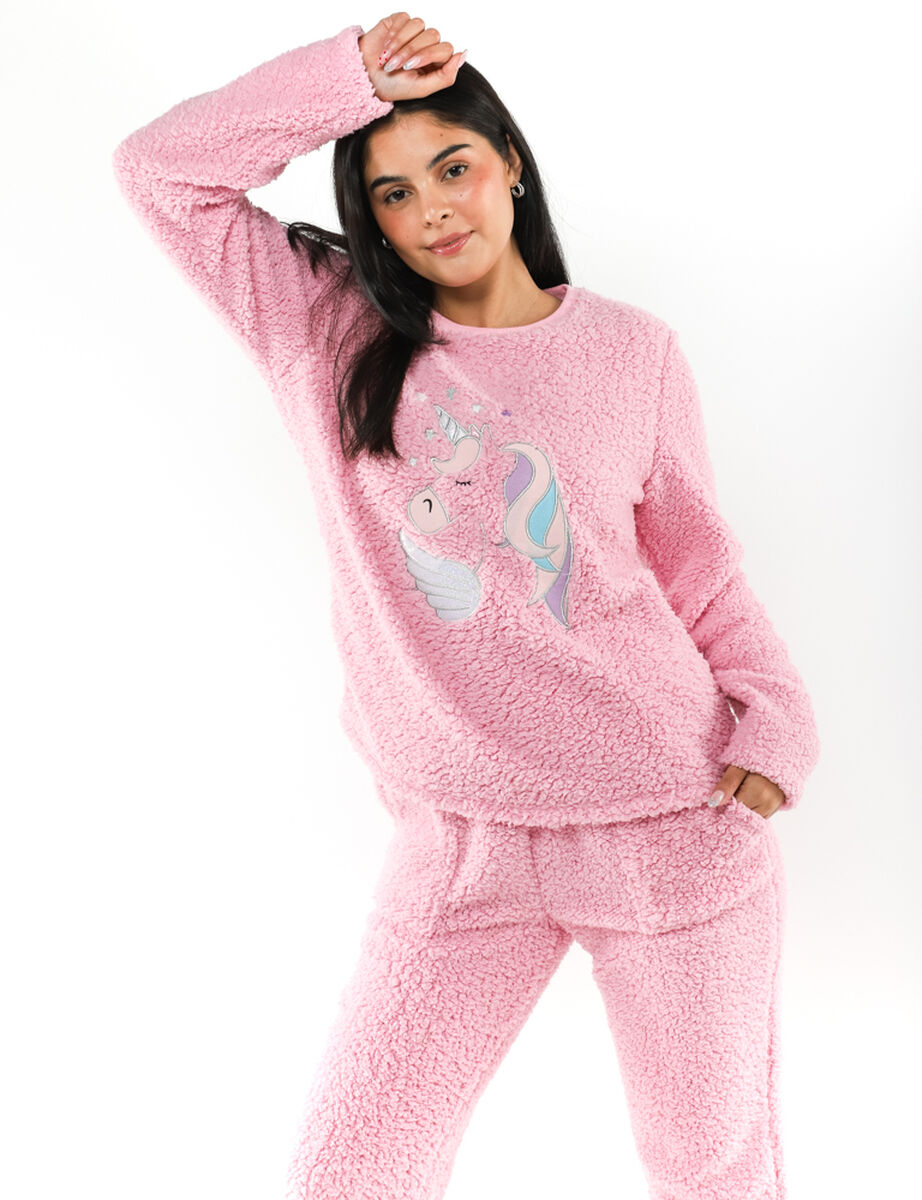 Pijama de Polar Unicornio Mujer Icono