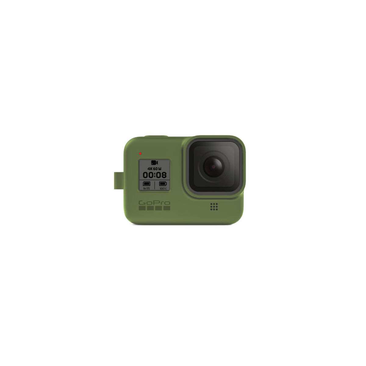 Funda de Silicona + Cordón Verde para GoPro HERO8