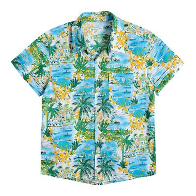 Camisa de Algodón Tropical Niño Exception
