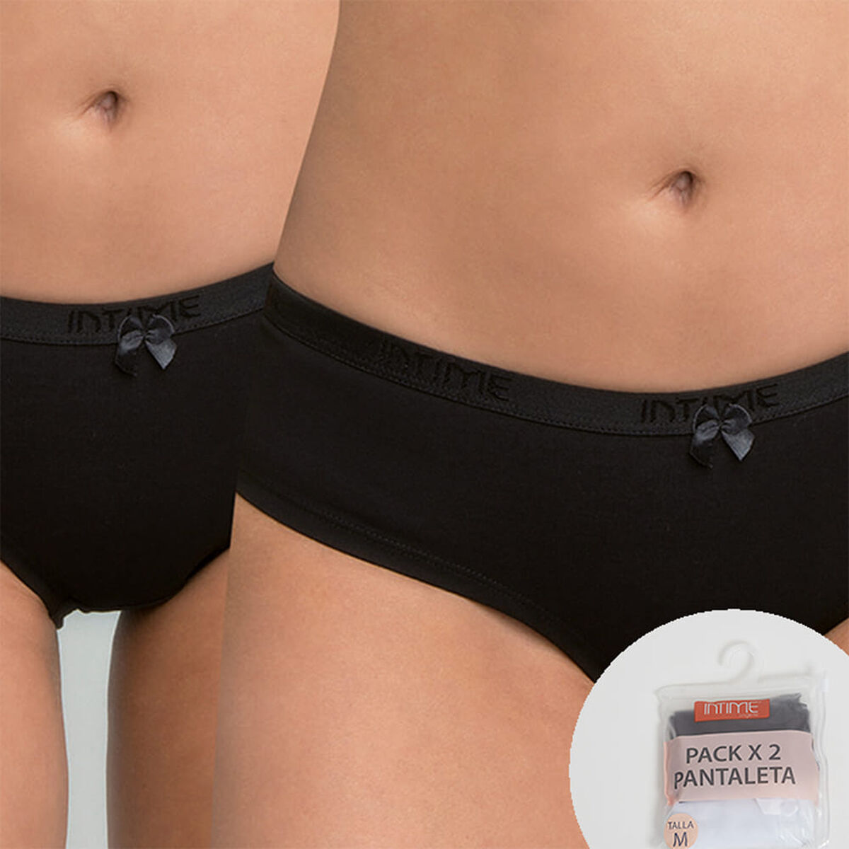 INTIME Pack de 2 Calzones Mujer Intime