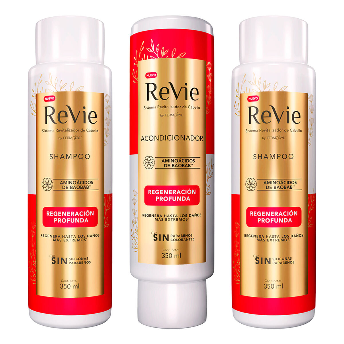 Revie 2 Shampoo+ Acondicionador Regeneración Profunda