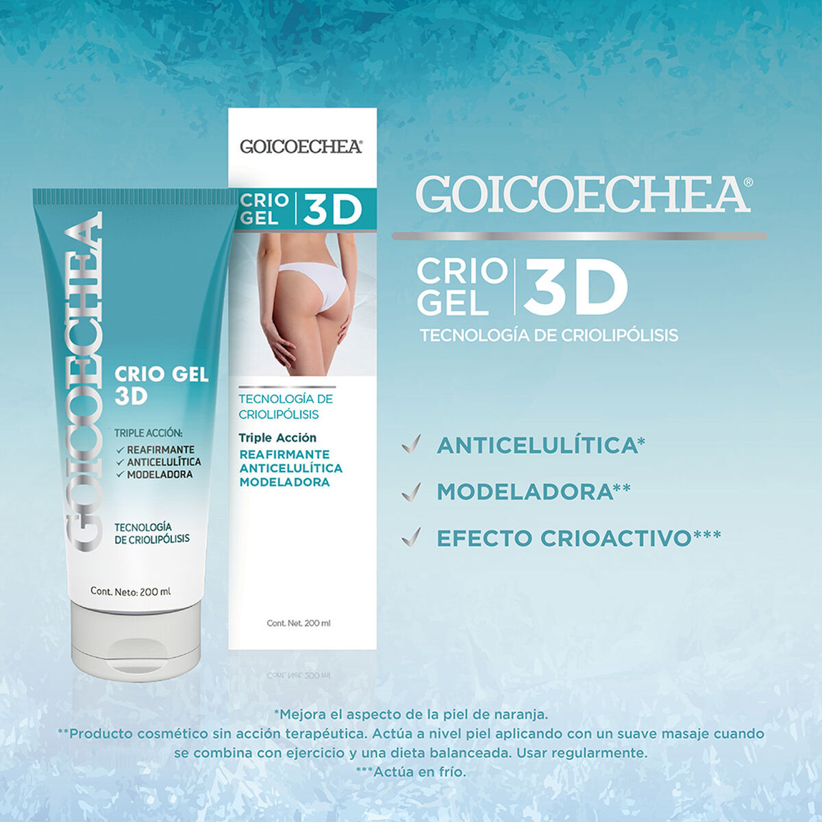 Pack Goicoechea Criogel 3D 200 ml + Ultranutritiva 200 ml