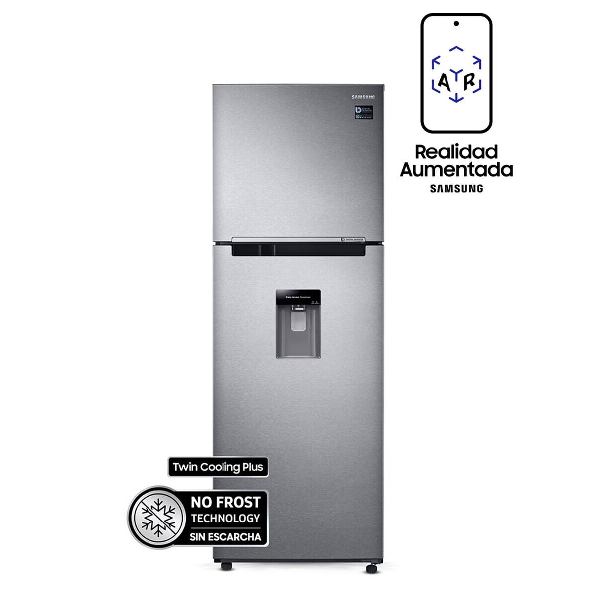 Refrigerador No Frost Samsung RT32K5730SL/ZS 318 lt