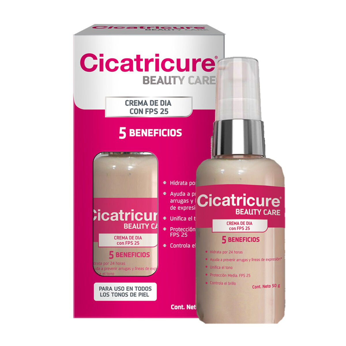 Cicatricure Beauty Care Crema 50 g + Acqua Defense Noche 50 g