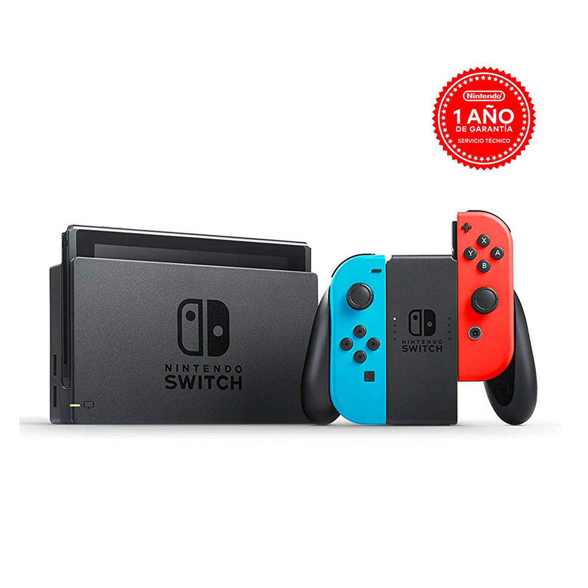Combo Consola Nintendo Switch Neón + Juego Nintendo Switch Mario Bros Deluxe