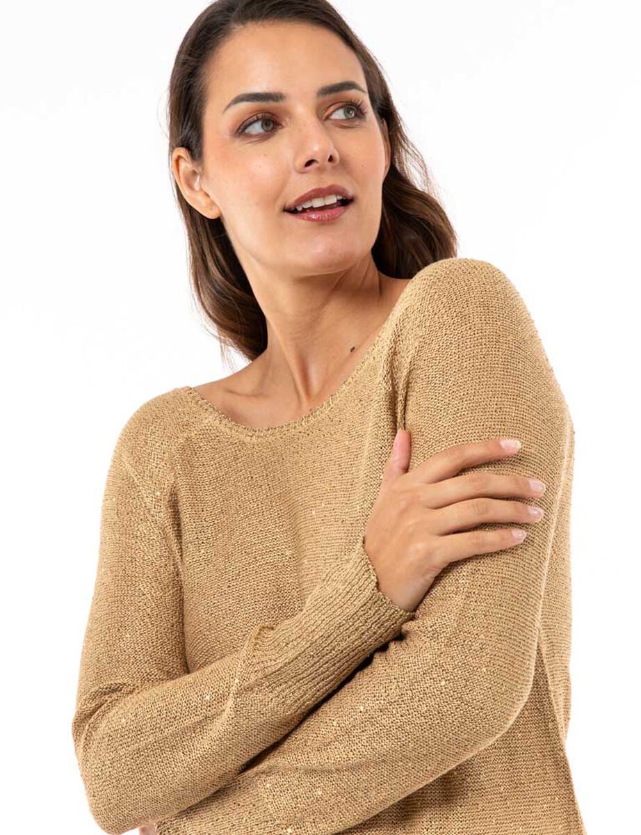 Sweater con Apliques Mujer Zibel