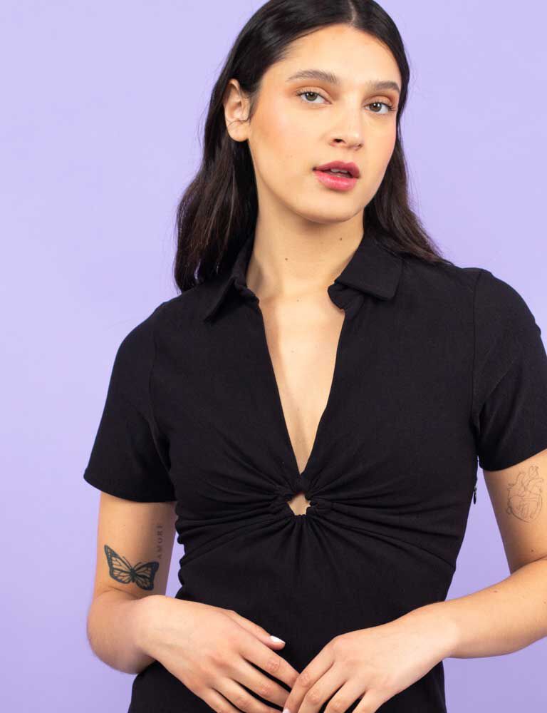 Top De Lino Suelto Para Mujer - Manga Corta, Ideal Para Verano, Estilo Casual Y Elegante, Perfecto Para Diario O Fiestas