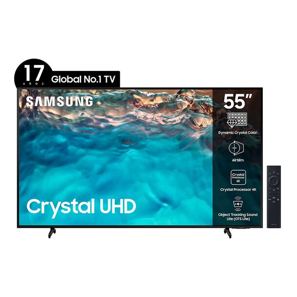 LED 55" Samsung BU8000 Crystal UHD Smart TV 4K 2022