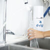 Purificador de Agua Filtro Sobre Cubierta + Botella Hidrogenadora Dvigi Blanco