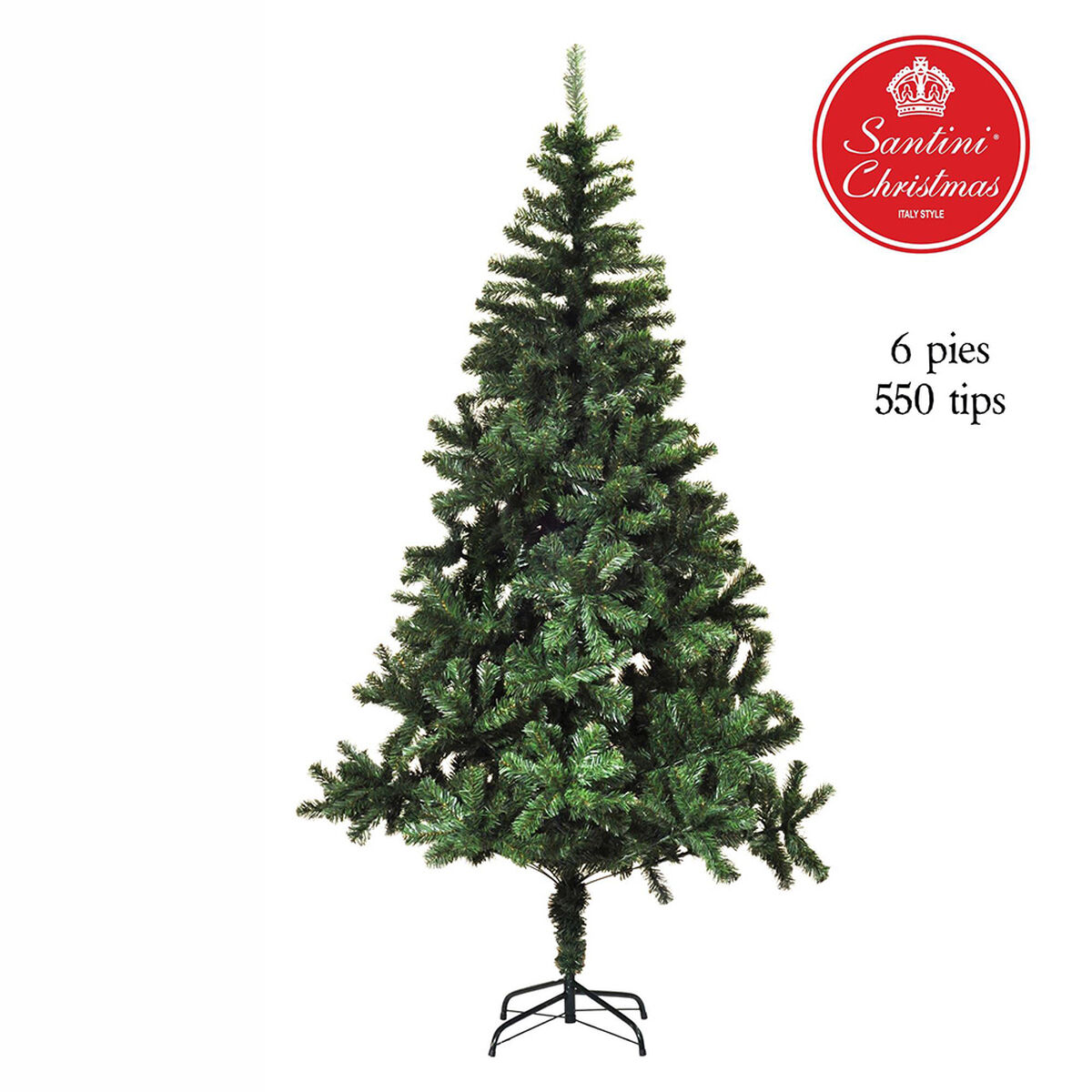 Árbol de Navidad Verde Santini 180 cm