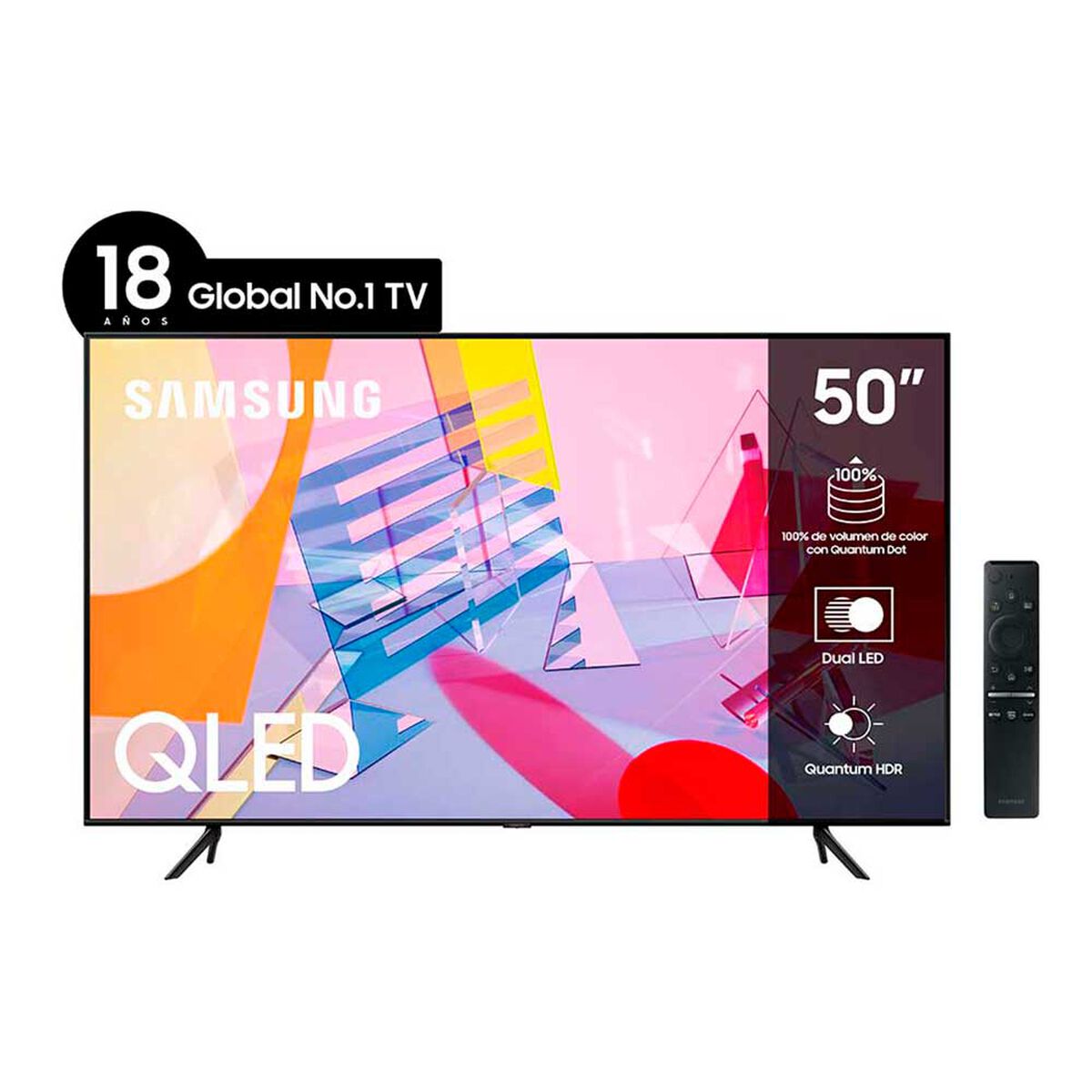 QLED 50" Samsung Q60T Smart TV 4K Ultra HD
