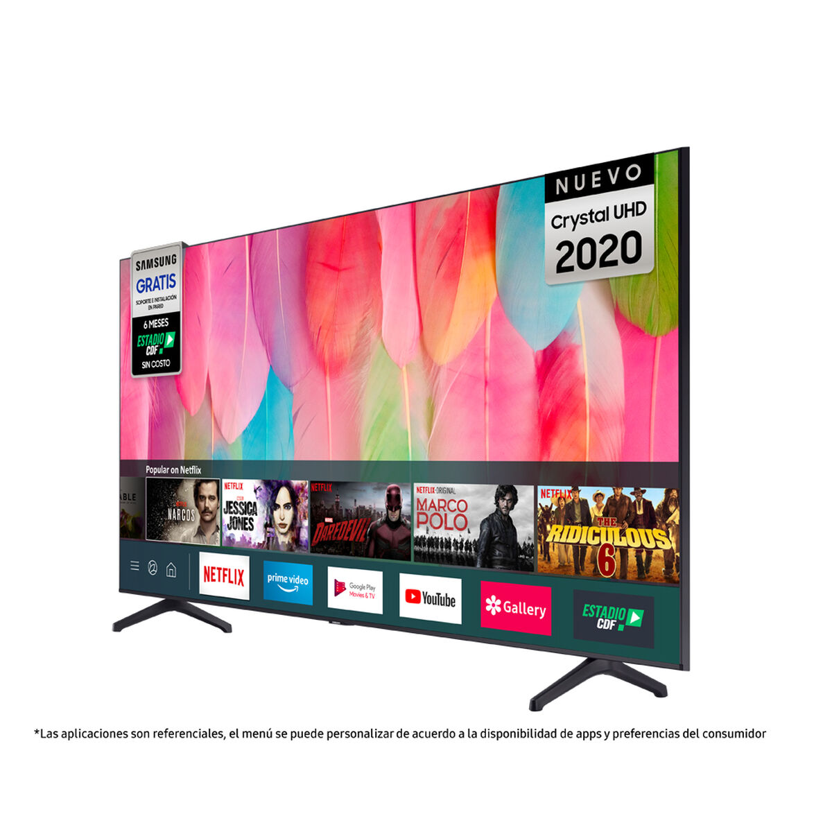 LED 65" Samsung TU7100 Smart TV Crystal 4K UHD