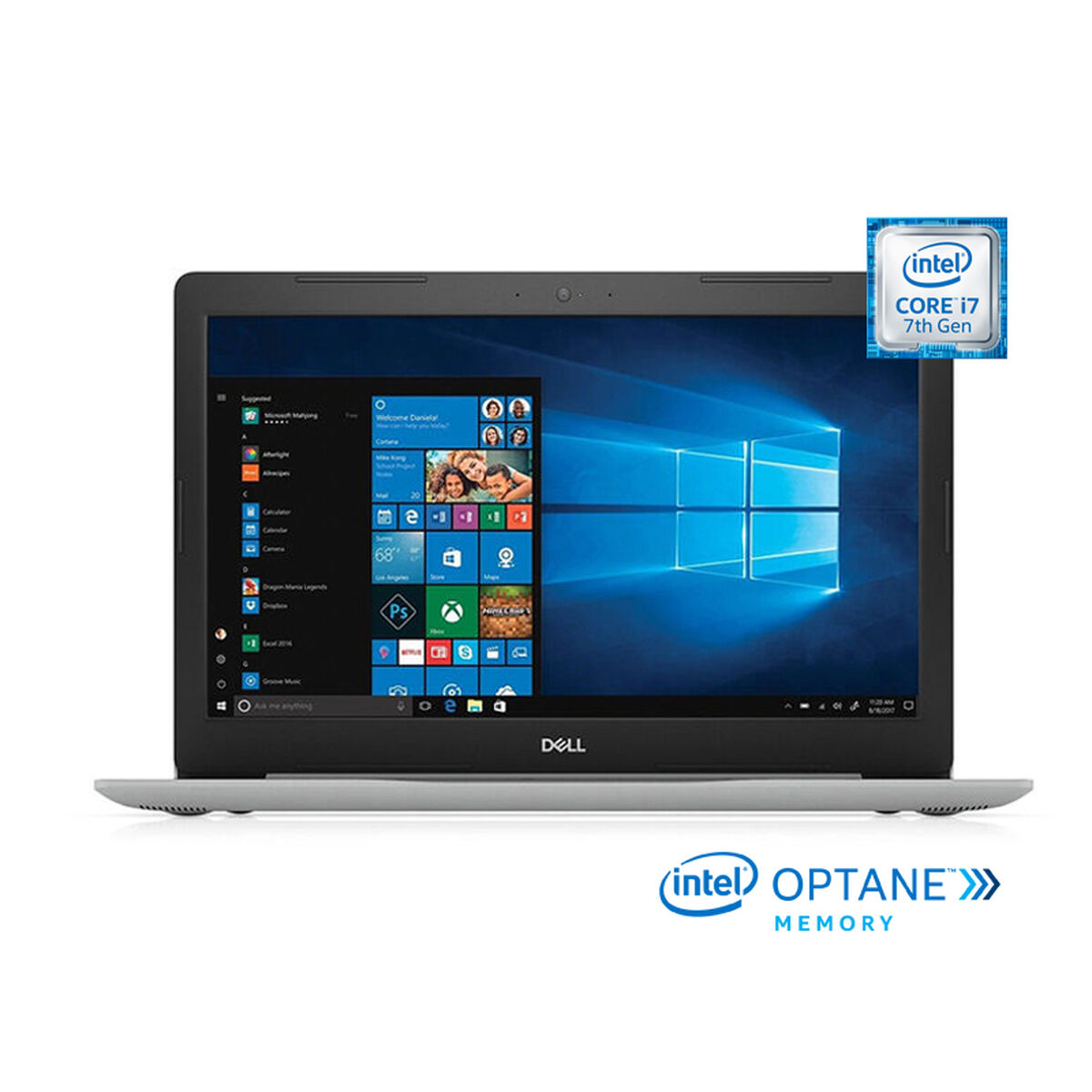 Notebook Dell Inspiron 5570-7987 Core i7-7500U 4GB 1TB 15.6" 16GB Optane