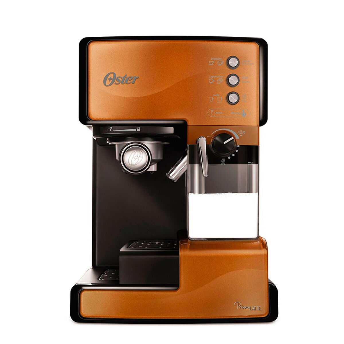 Cafetera Espresso Oster PrimaLatte Cobre 1,2 lts.