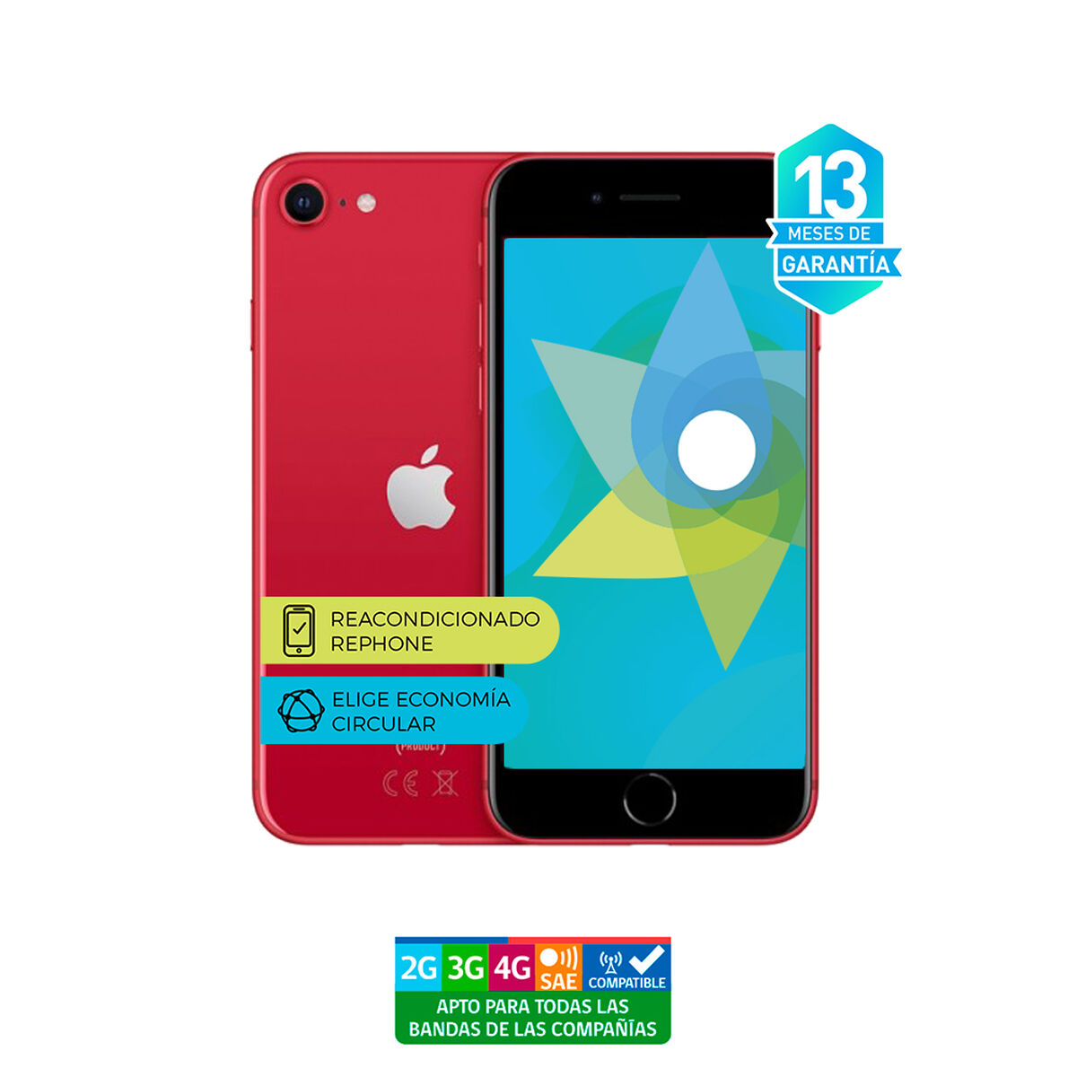 Celular Apple Iphone SE2 64GB 4,7" Reacondicionado Rojo Liberado