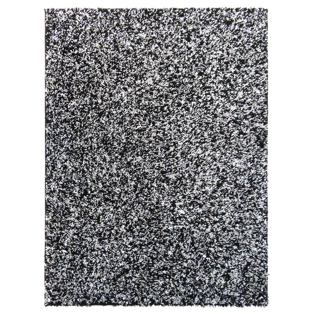 Alfombra Shaggy Bicolor 150 X 200 Cm Black Gray