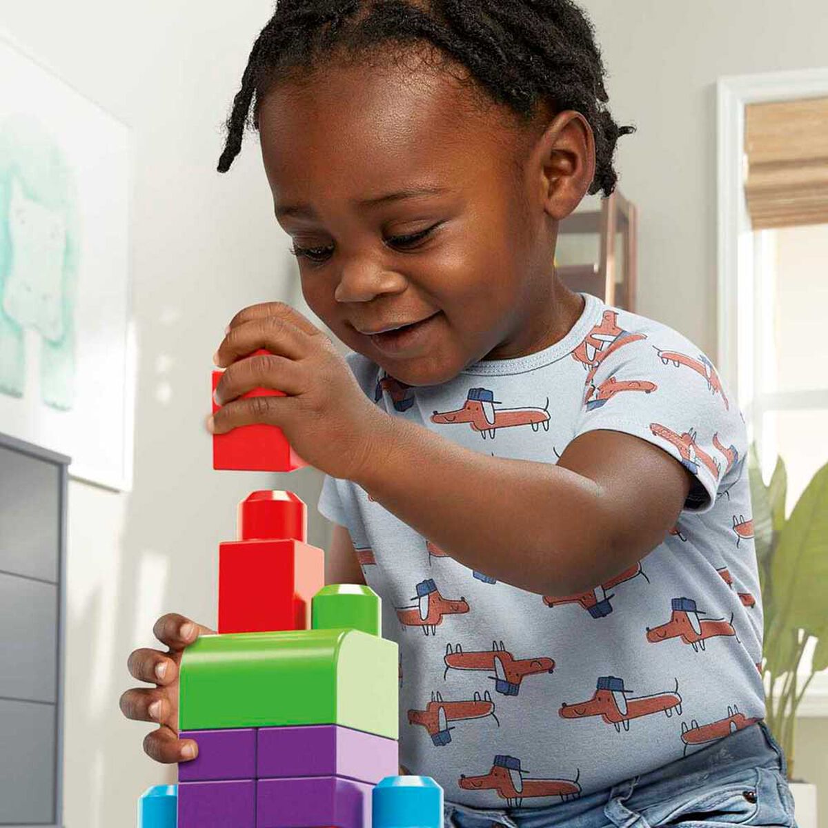 Juguetes Para Bebés, Mega Bloks Bolsa Clásica Con 60 Bloques De  Construcción, Juguetes Bebés 1 Año, Mega Bloks