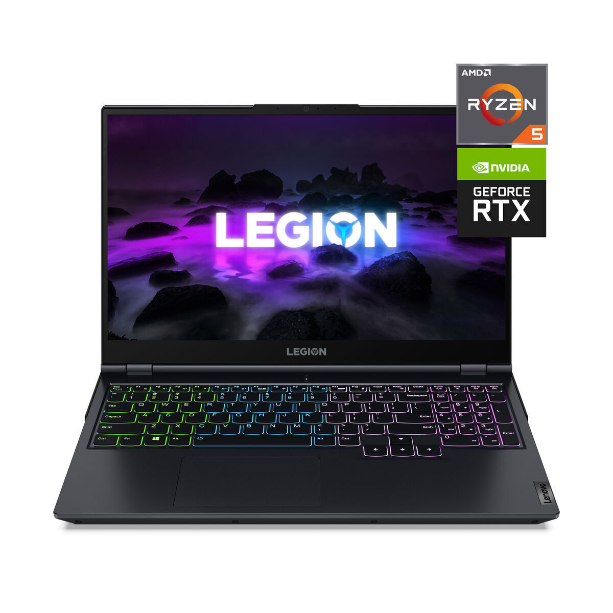 Combo Notebook Gamer Lenovo Legion 5 Ryzen 5-5600H 8GB 512GB SSD 15.6" NVIDIA RTX3060 + Audífonos Gamer Lenovo Legion H300