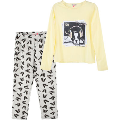 Conjunto 2 Piezas Pijama Perrito Niña Mila