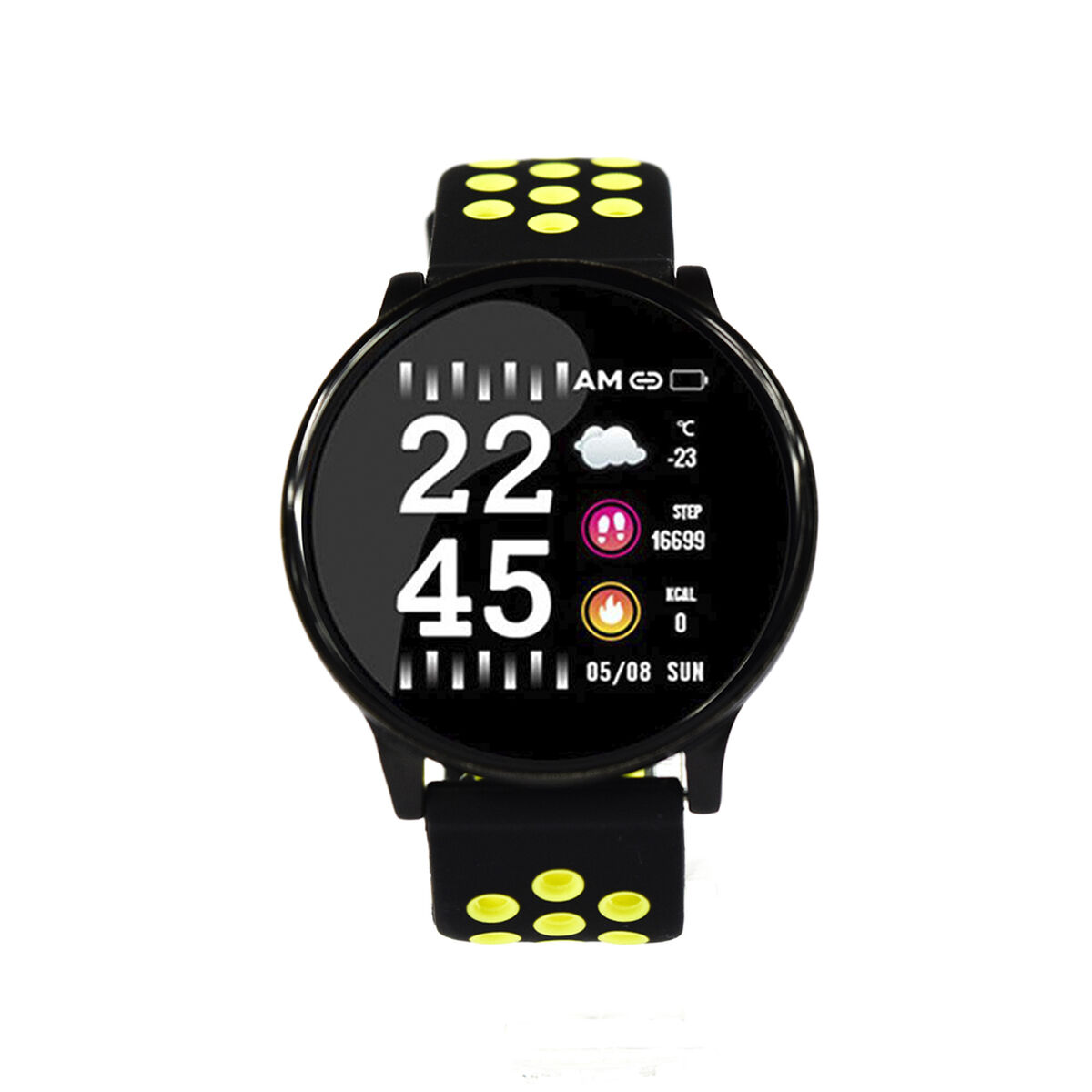 Smartwatch  Lhotse SW88  1,3" Negro-amarillo