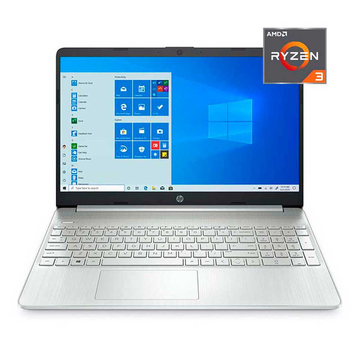 Notebook HP 15-ef1015 Ryzen 3 4GB 256GB SSD 15.6"