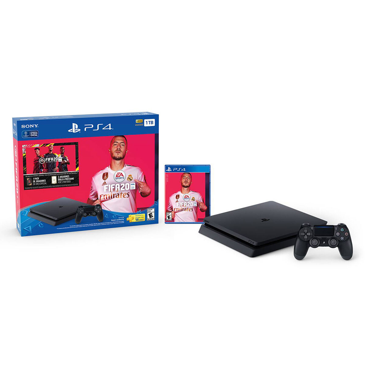 Bundle Pack PS4 Slim 1TB + Control + FIFA 2020