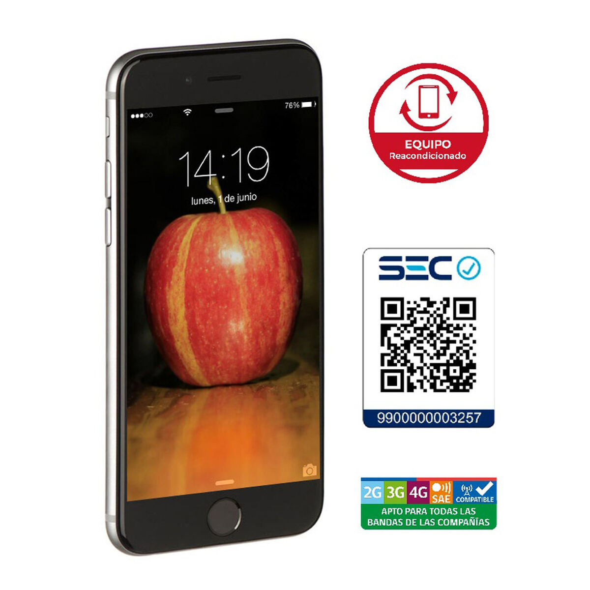 Celular Apple Iphone 6 16GB 4.7" Gris Liberado