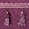 Cojín Velvet con Flecos Purple 45 x 45 cm