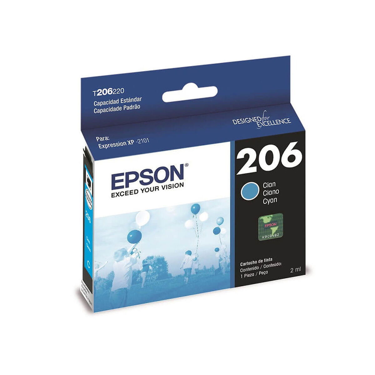 Tinta Cartridge Epson T206 220-AL Cyan