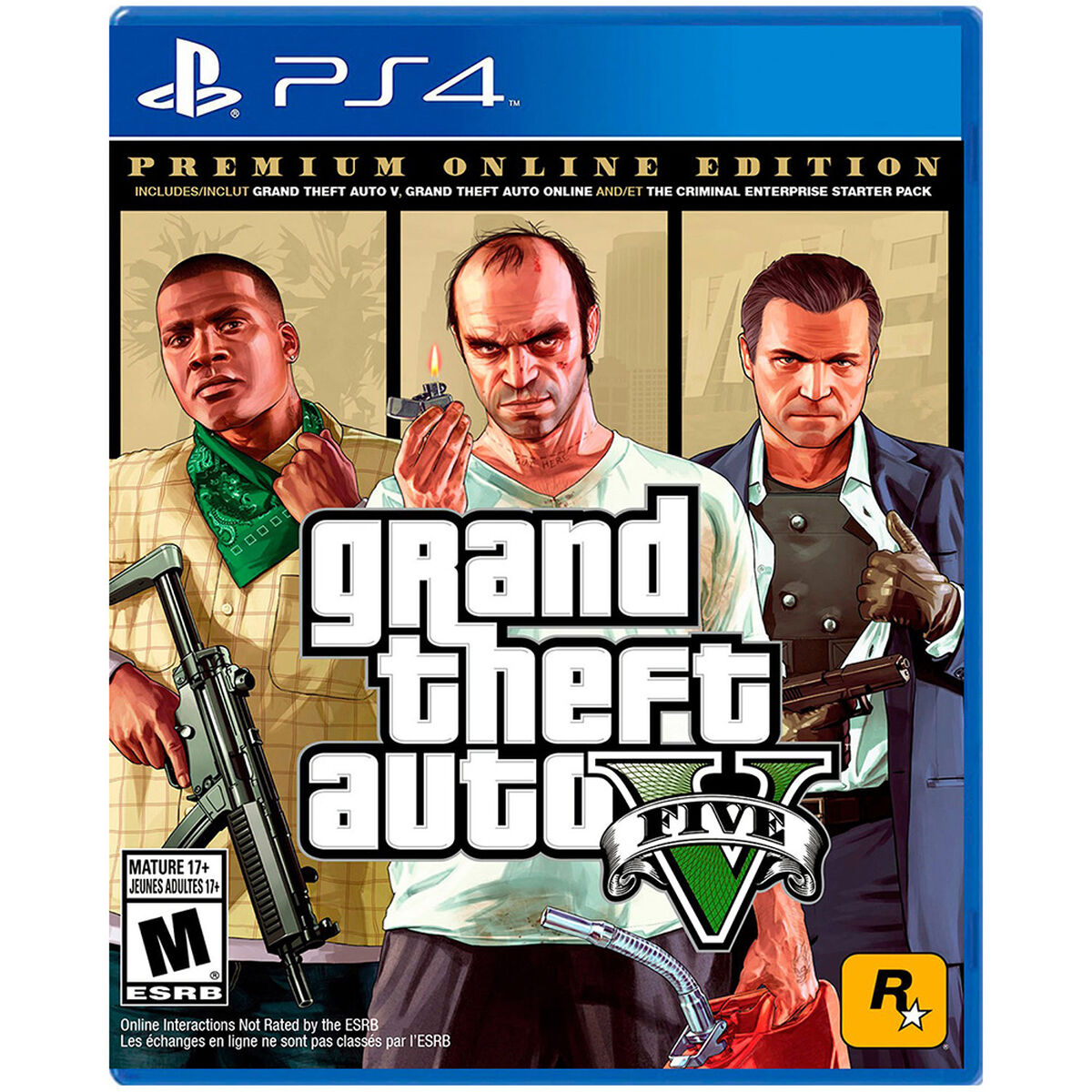 Juego Playstation 4 Grand Theft Auto V -Premium Online Edition-