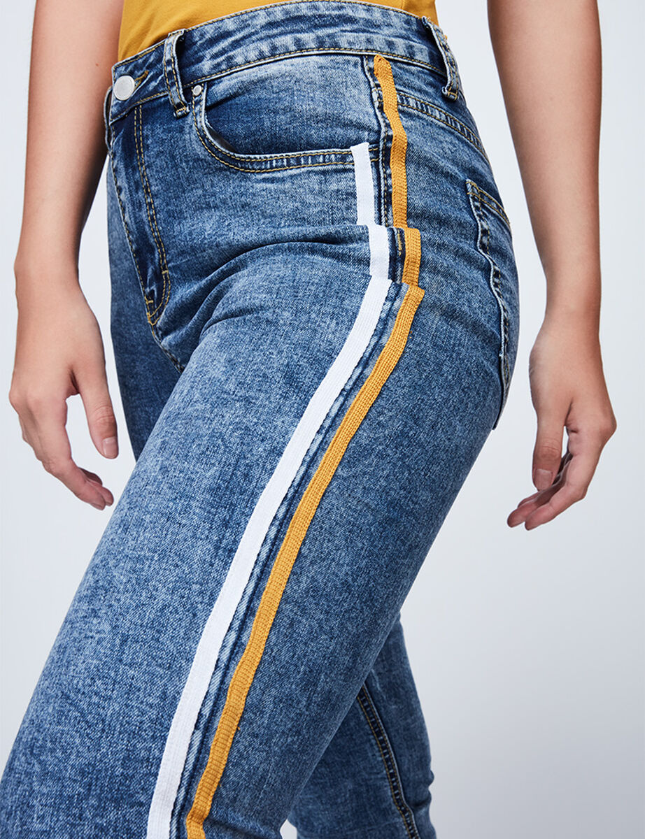 Jeans Mujer Flare Tape Fiorucci