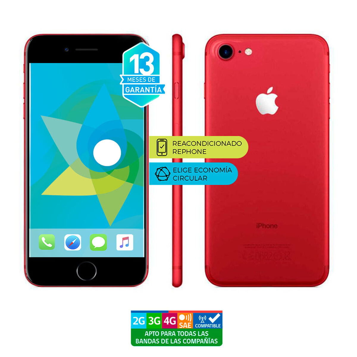 Celular Apple Iphone 8 64GB 4.7" Reacondicionado Rojo Liberado