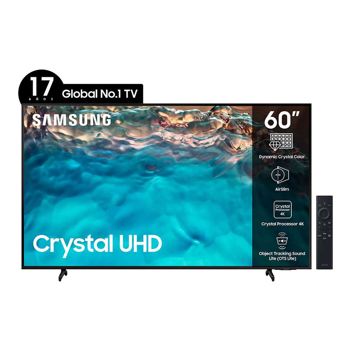 LED 60" Samsung UN60BU8000GX Smart TV 4K UHD 2022