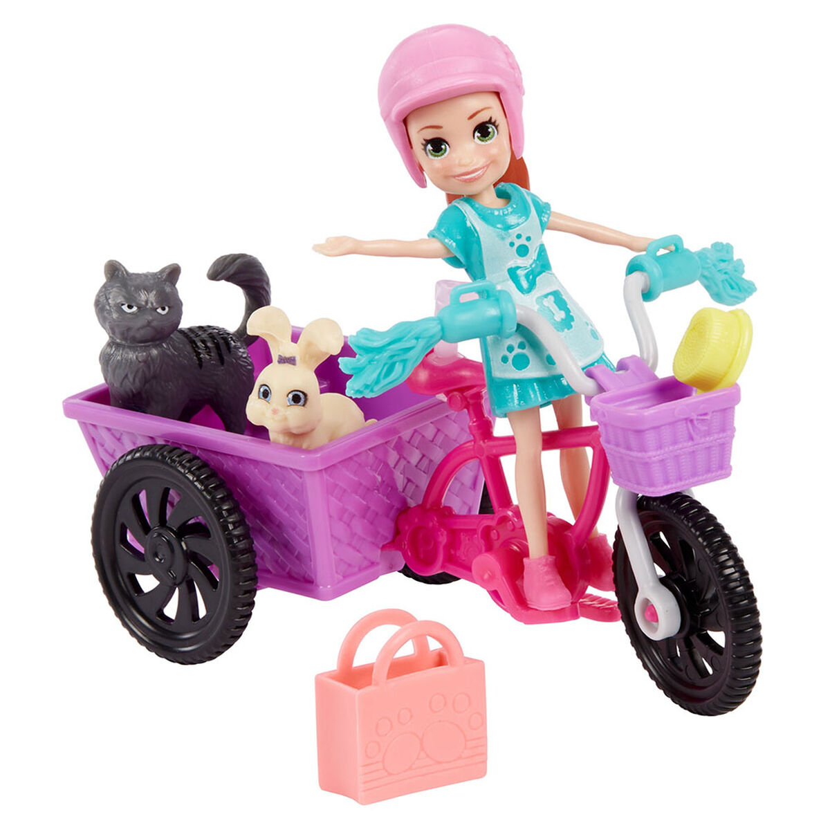 Polly Pocket Bicicleta Con Mascota